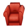 red armchair