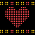 The ♥ pattern for the Small LED Display.