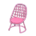 Tubular chair's Pink variant
