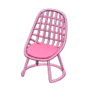 Tubular Chair (Pink) NH Icon.png