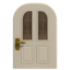 White Vertical-Panes Door (Round) NH Icon.png