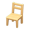 Wooden Chair (Light Wood) NH Icon.png