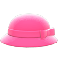 Bowler Hat with Ribbon (Pink) NH Icon.png