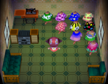 Alli's house interior in Animal Crossing