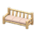 Log Extra-Long Sofa's White Wood variant