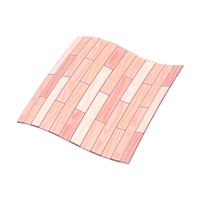 Pink wood floor