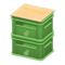 Stacked Bottle Crates (Green - Pear) NH Icon.png