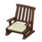 Artful Chair (Dark Wood - White) NH Icon.png