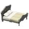 Elegant Bed (Silver - White with Stripe) NH Icon.png