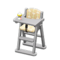 High Chair (Gray - Beige) NH Icon.png