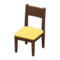 Simple Chair (Brown - Yellow) NH Icon.png