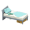 Sloppy Bed (Gray - Light Blue) NH Icon.png