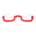 Bottom-rimmed glasses's Red variant
