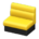 Box sofa's Yellow variant
