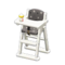 High Chair (White - Black) NH Icon.png