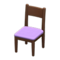 Simple Chair (Brown - Purple) NH Icon.png