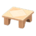 Wooden-Block Table's Natural variant