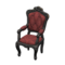 Elegant Chair (Black - Damascus-Pattern Red) NH Icon.png