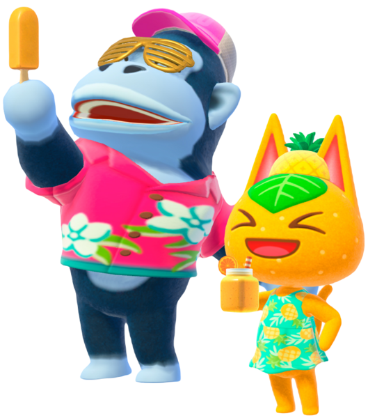 File:Peewee & Tangy NH.png - Animal Crossing Wiki - Nookipedia