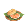 salmon bagel sandwich