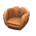 Throwback mitt chair's Brown variant