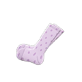 Dotted Knee-High Socks (Gray) NH Storage Icon.png