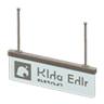 hanging guide sign
