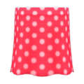 Long Polka Skirt (Red) NH Icon.png