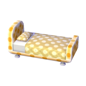 Polka-Dot Bed (Caramel Beige - Caramel Beige) NL Model.png