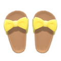 Ribbon Sandals (Yellow) NH Icon.png
