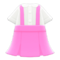 Skirt with Suspenders (Pink) NH Icon.png