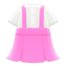 Skirt with Suspenders (Pink) NH Icon.png