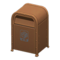 Steel Trash Can (Brown - Newspapers & Magazines) NH Icon.png