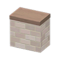 Tall Brick Island Counter (White) NH Icon.png