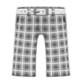 Checkered School Pants (Light Gray) NH Icon.png