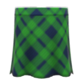 Long Plaid Skirt (Green) NH Icon.png