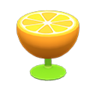 orange end table