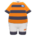 Rugby uniform's Orange & black variant