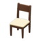 Simple Chair (Brown - White) NH Icon.png