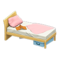 Sloppy Bed (Light Wood - Pink) NH Icon.png