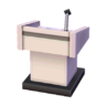 Lectern with mic