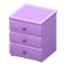 Simple Small Dresser (Purple - Purple) NH Icon.png