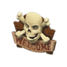 skull doorplate