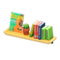 Wall-Mounted Bookshelf (Natural - Music) NH Icon.png