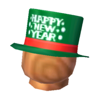 Green New Year's hat