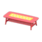 Nordic Low Table (Red - Little Flowers) NH Icon.png