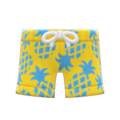 Pineapple Aloha Shorts (Yellow) NH Icon.png