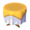 Round-Cloth Table (Yellow - White) NL Model.png