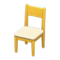 Simple Chair (Yellow - White) NH Icon.png