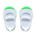 Slip-on school shoes's Green variant